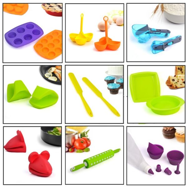 Bowl Shaped Silicone Kitchenware Products , Muffin Individual Silicone Cupcake Molds