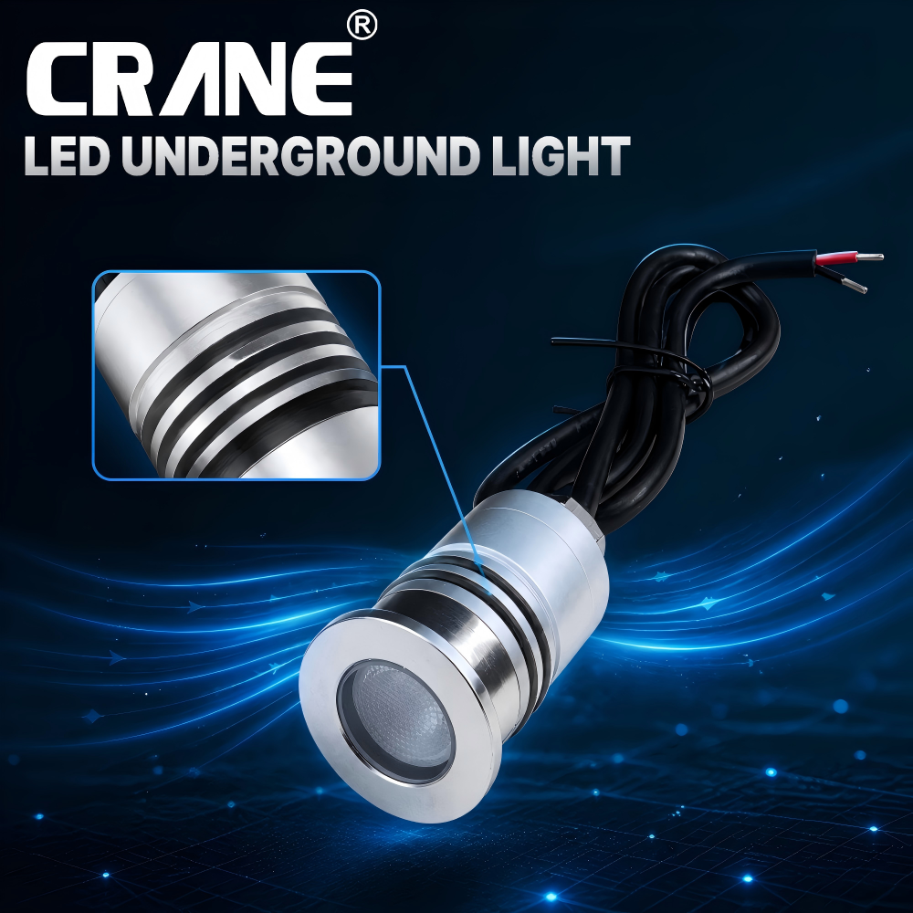 Outdoor Recessed Ground Light Stainless Steel Cover Waterproof For Garden