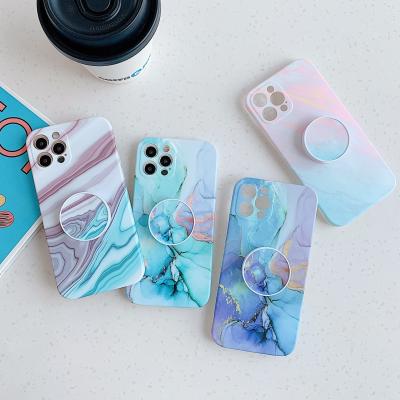 Marble Geography Back Phone Cover , Pop Up Phone Cases With Stand Bracket