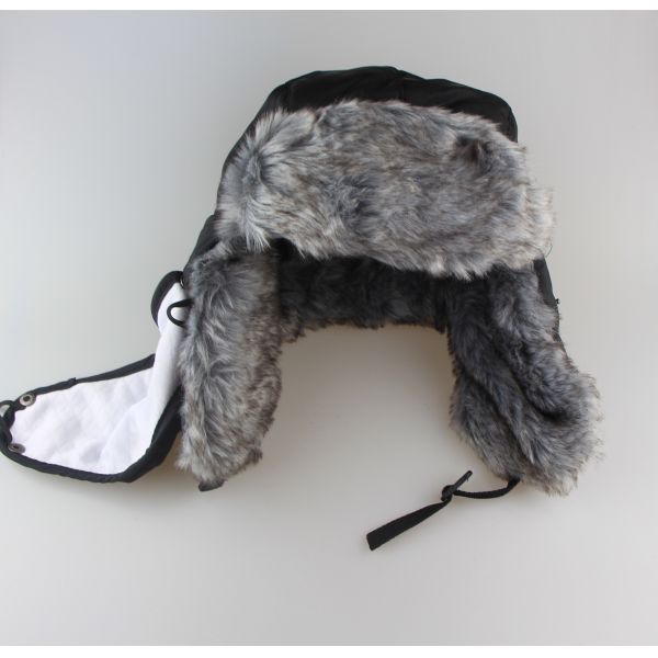 Mens Winter Hat With Brim And Ear Flaps , Plastic Closure Winter Wool Hats For Men