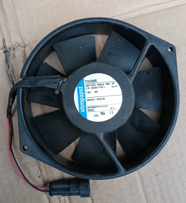 7114NHR Ebmpapst 24V DC Axial Fan for Industrial Cabinet Cooling Systems