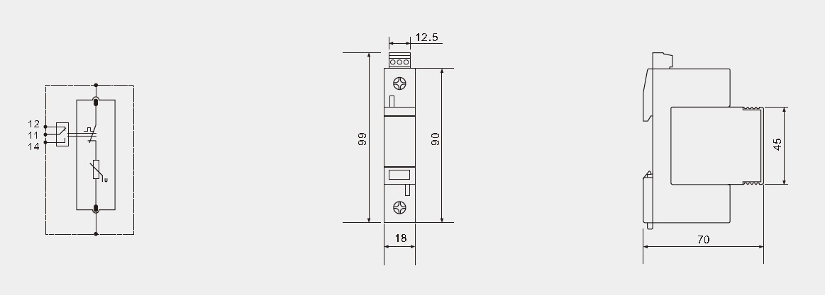 Pluggable Arrester пульсации поляка прибора защиты от перенапряжения типа 2 одиночной фазы модуля одиночный