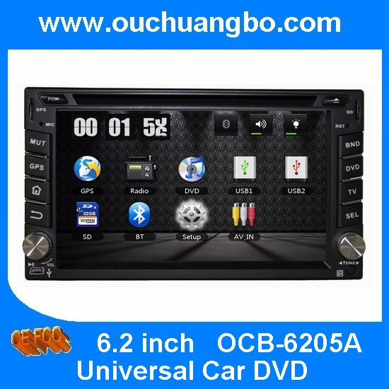 Ouchuangbo Touch Screen GPS Navigation for Universal Car DVD Video System RDS Bluetooth OCB-6205A