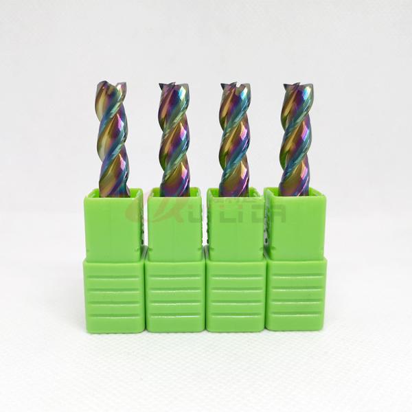 ângulo de corte do moinho de extremidade de Mills For Aluminum 8mm da extremidade do carboneto 3Fl 40 graus