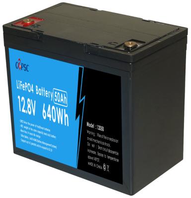 Temps de décharge de 10 heures et efficacité de charge/décharge de 100% pour une batterie de 12,8 V 50 AH