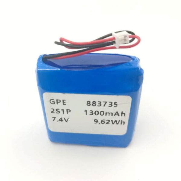 KC IEC62133 Approved 7.4V 1300mAh Li Polymer Battery Pack for Beauty Devices