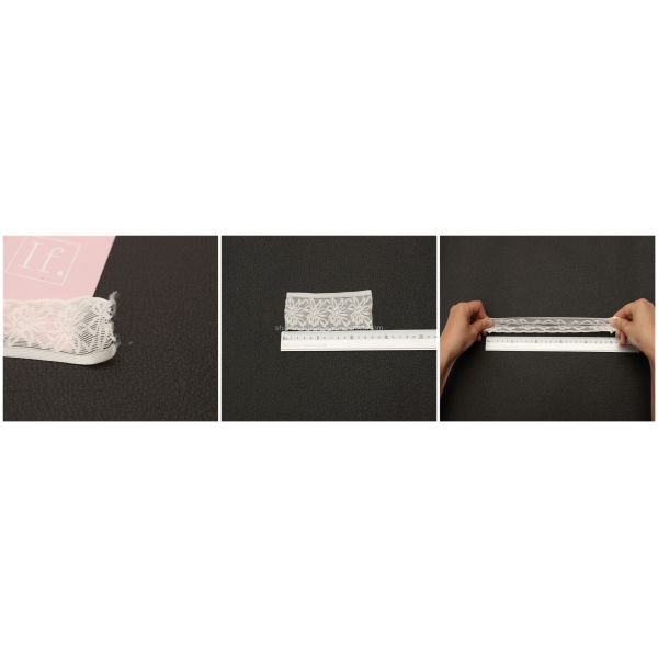 43mm Nylon Jacquard Lace Elastic Band Underwear Lace Elastic Trim