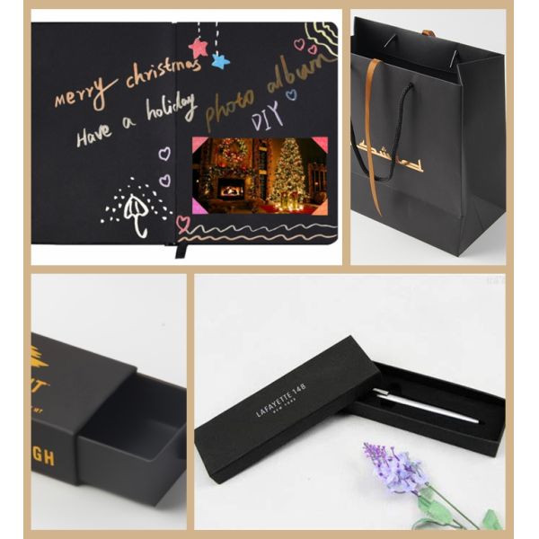 300gsm 350gsm Black Cardboard Paper For DIY Album High Stiffness 79 x 109cm