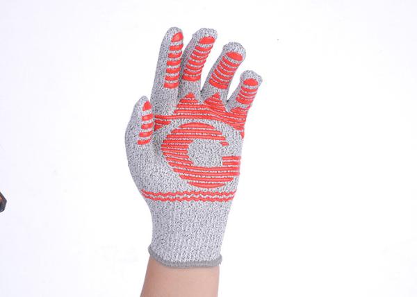 Washable Cut Proof Work Gloves Silicone Palm Coating Long Wrist Wrap Cuff