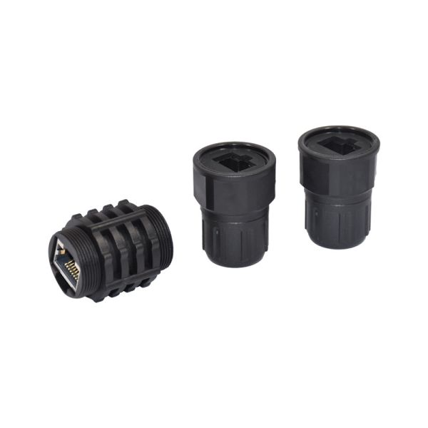 Waterproof Rj45 8p8c Cat5e Cat6a Ethernet Extender Complete Set Rj45 Network Connector