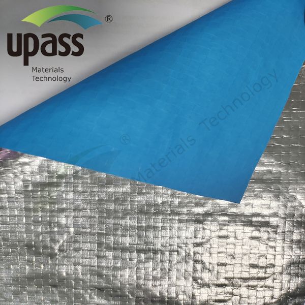 Radiant Barrier Insulation Aluminum Foil Reinforced PP Woven Fabric Roll 85/90/Custom GSM Thickness
