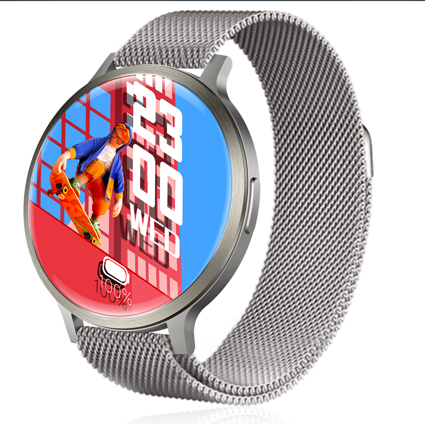 Bluetooth Calls 400mAh Fitness Watch Dial Smart Watch 1.73 inch 466*466 HD AMOLED Screen