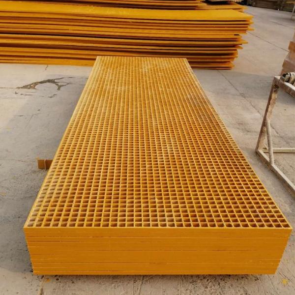 100mmx25mm GRP/assoalho de FRP que raspa Mesh Molded Fiberglass Reinforced