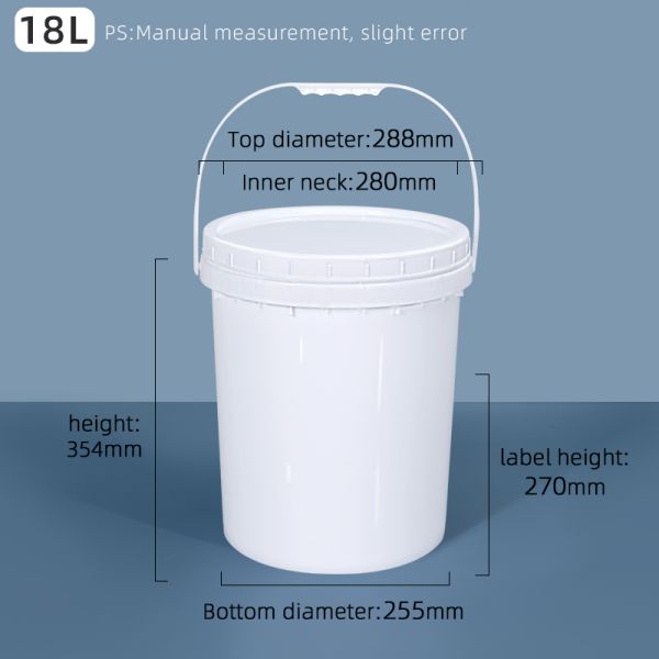 20L пластиковый ведро с винтовой крышкой для ветеринарной медицины Дом промышленности как фото