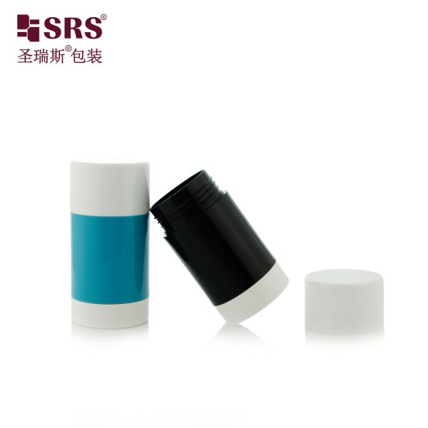 D048 Injection Custom Green Color Plastic PP PCR Deodorant Stick Container Wholesale Luxury Cosmetic Packaging
