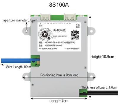 PCB Protection ANT Smart Bms Lifepo4 8s 100a For Electric Vehicle