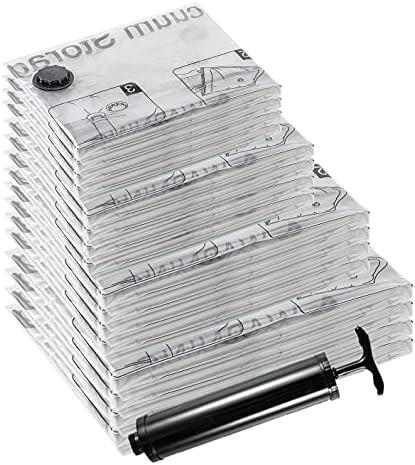 SUOCO 8 BAÇAS DE ALEGRIA MEDIO VACUUM, BAÇAS DE ESPAÇO SAVER com bomba de mão de viagem, BAÇAS DE SEALER AIRTIGUAS DE COMPRESSIÃO PARA VESTIMENTOS
