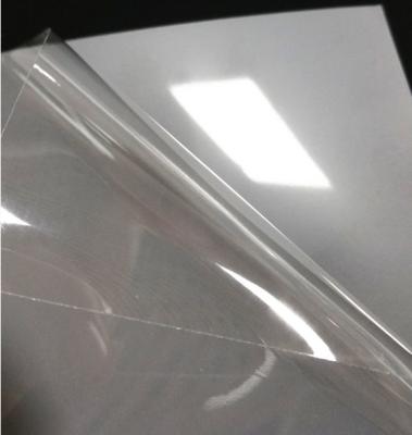 Espaço livre transparente imprimível do rolo da etiqueta do vinil 90micron para o vidro