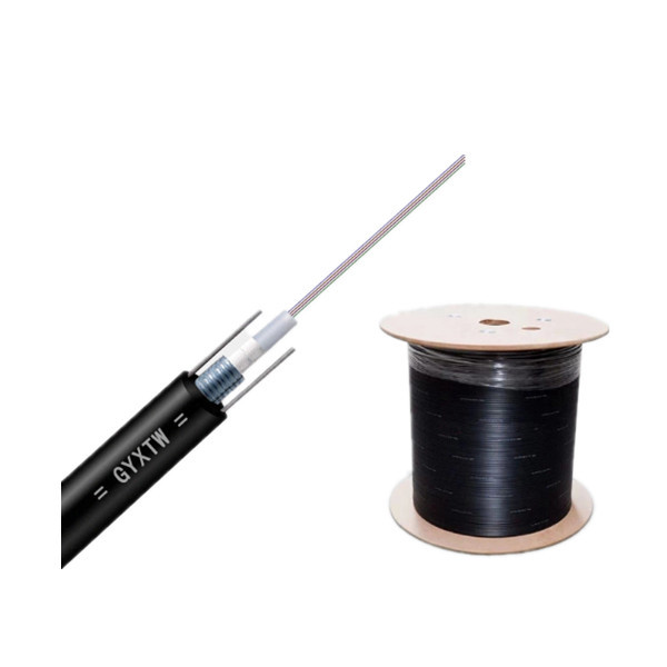 Outdoor Armoured Fiber Optic Cable G652D 4/6/8/12 Cores Center Loose Tube Duct GYXTW