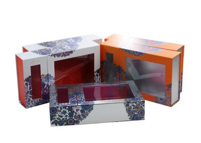Creative Custom Printed Cosmetic Boxes , Retail Packaging Window Boxes 4*4*12cm