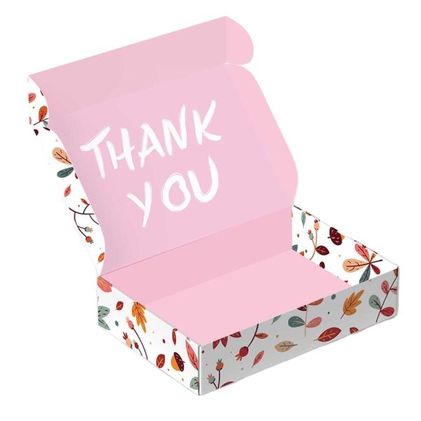 Custom Printed Recycled Jewelry Clothing Packaging Postal Shipping Box Cardboard CMYK