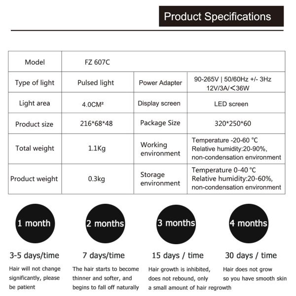Bikini Trimmer Laser Hair Removal Home Device IPL Laser ICD Cool LCD Display Machine