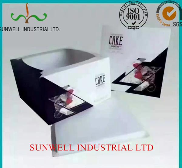 Professional OEM/ODM Custom Design With Ribbon Closure Decorate Food Packaging Box For Cake