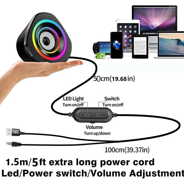 3C Conveniente Função de telefone Certificado Estante de livros alto-falantes com Alumínio / ABS PC Cabinet