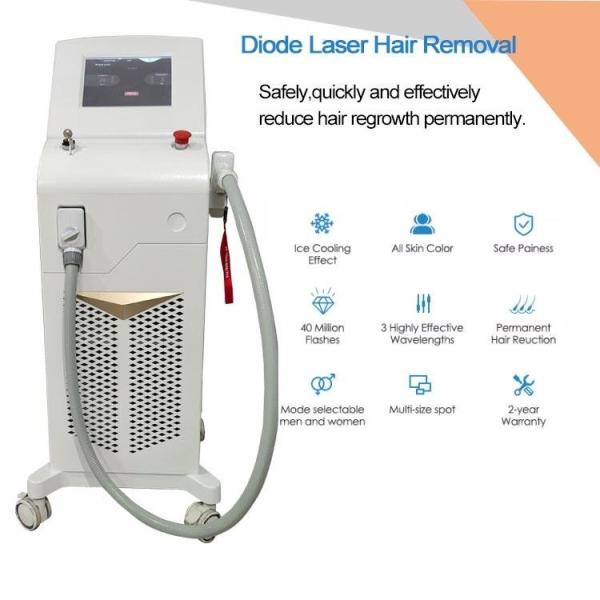 Efficient 10HZ Diode Laser Hair Removal Machine For Skin Rejuvenation