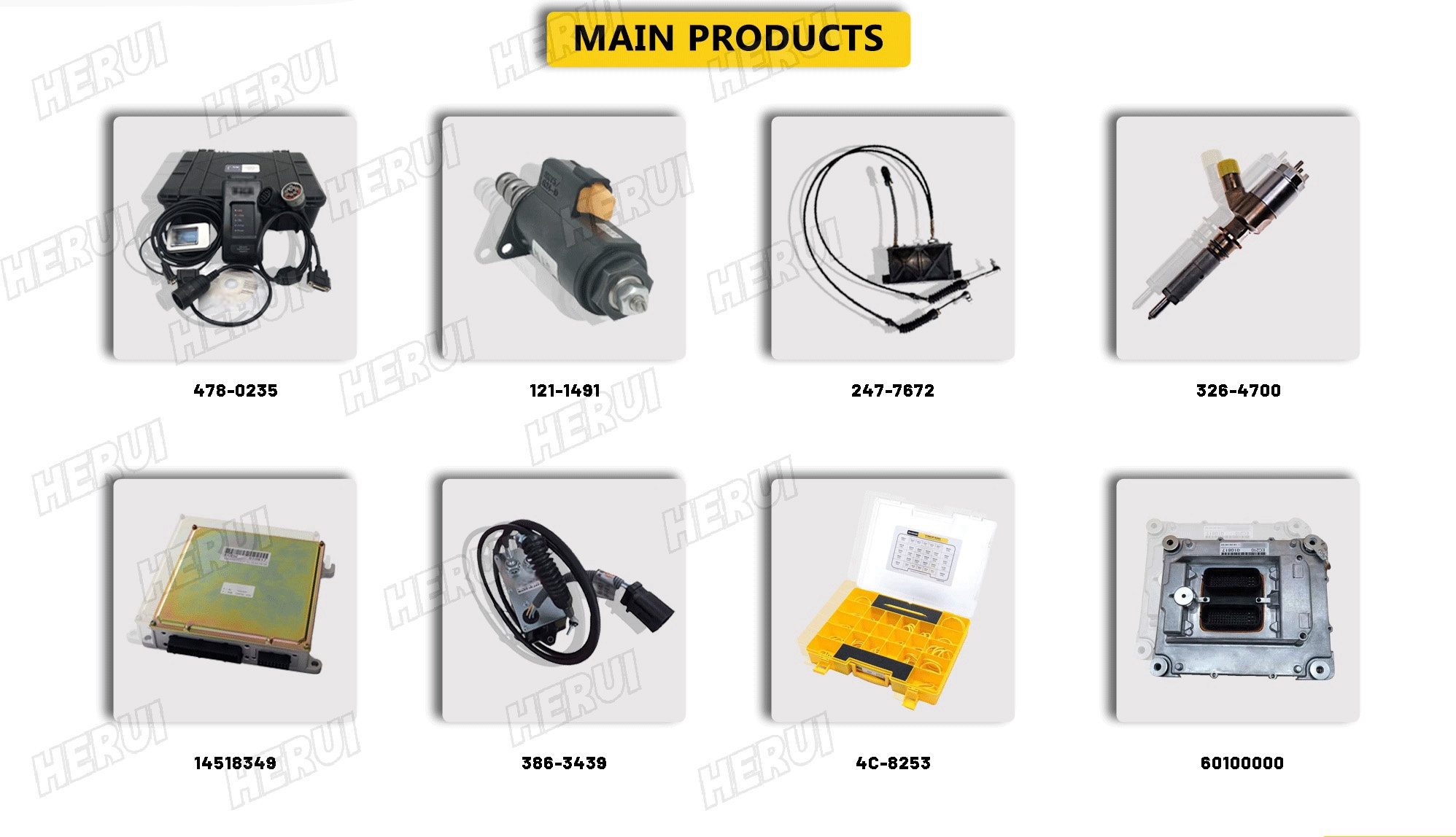 C6.6 Injector Wiring Harness Adapter Plug 285-1975 2851975 for  E320D E323D Excavator Parts