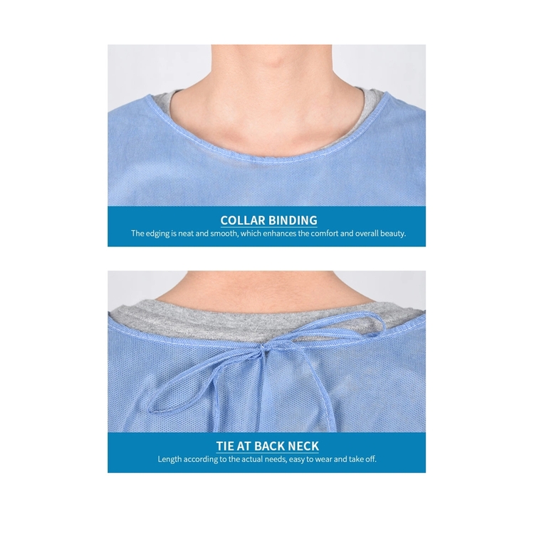 Coverall PPE SMS фильма мантии УРОВНЯ 123 AAMI хирургический не сплетенный