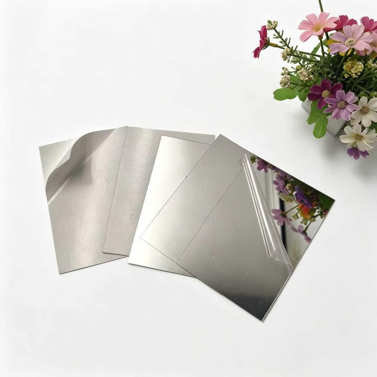 ROHS Certified PS Mirror Sheet Custom Acrylic Mirror For Wedding Backdrop
