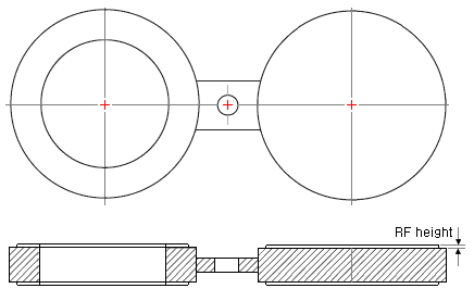 ASME B16.48 Hastelloy B3 Forged Spectacle Blind Spacer Ring Paddle Blind