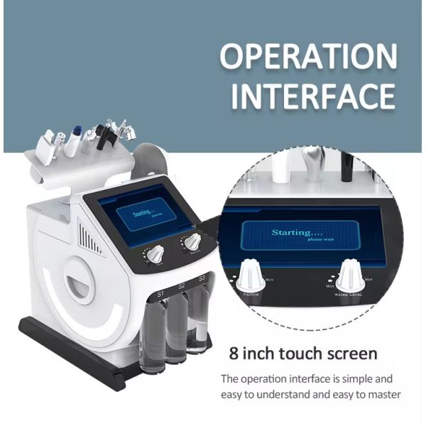 Skin Cleaning Hydrafacial Beauty Machine 7 In 1  Diamond Oxygen Jet Peel Machine