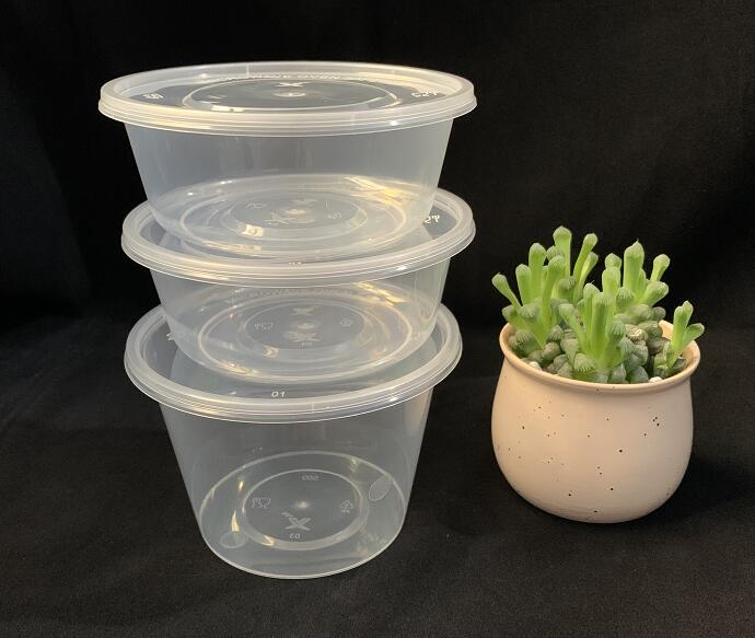 Черный пищевой контейнер 1000ml Microwavable устранимый PP пластиковый