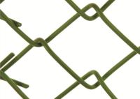 Verde escuro Chain Link Fence Roll Elétrico de prata galvanizado 10m com revestimento de PVC