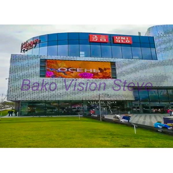 DIP Curtain Mesh Screen LED Display Wind Resistant Building Facade Outdoor Billboard for Advertising