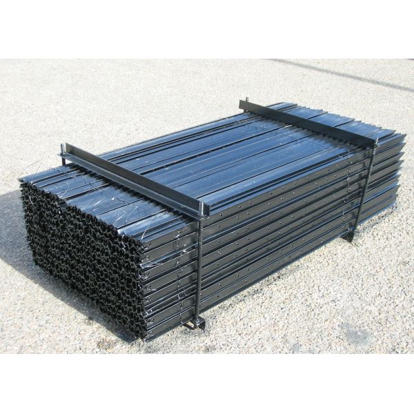 3000mm Length Metal Star Pickets , 2.04kg/M Black Star Picket