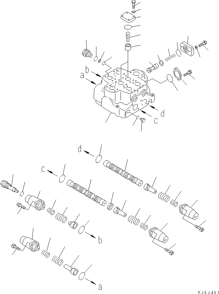 709-12-14700 709-12-12403 709-12-12402 For Komatsu WA700-3 WHEEL LOADERS Hydraulic Main Control Valve Construction Machinery Parts Aftermarket High quality Original