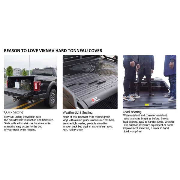 Viknav для Ford F150 Водонепроницаемый виниловый чехол для кузова пикапа 5.5 фута 6.5 фута