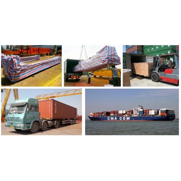 QD Hook Double Girder Overhead Crane 20T Electric Travelling Trolley