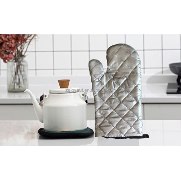 ZELOYAUT Sublimation Blanks Oven Gloves, Oven Mitts and Pot Holder Set for Sublimation, Home Using Sublimation Crafts