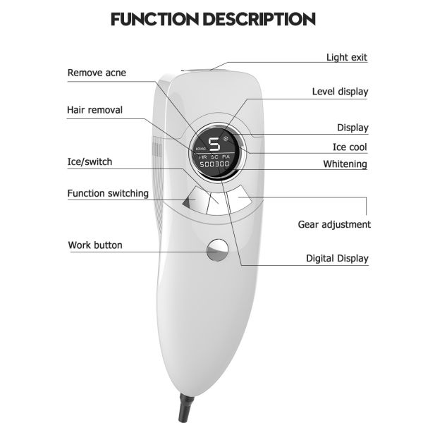 Permanent IPL Hair Removal Epilator Depilatory ICE Cool Laser Full Body Use