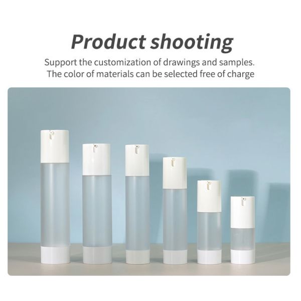 Refillable 30ml Skincare Essential Oil Serum Container 50ml 2oz Plastic Airless Cosmetic Cream Lotion Pump Bottle 100ml