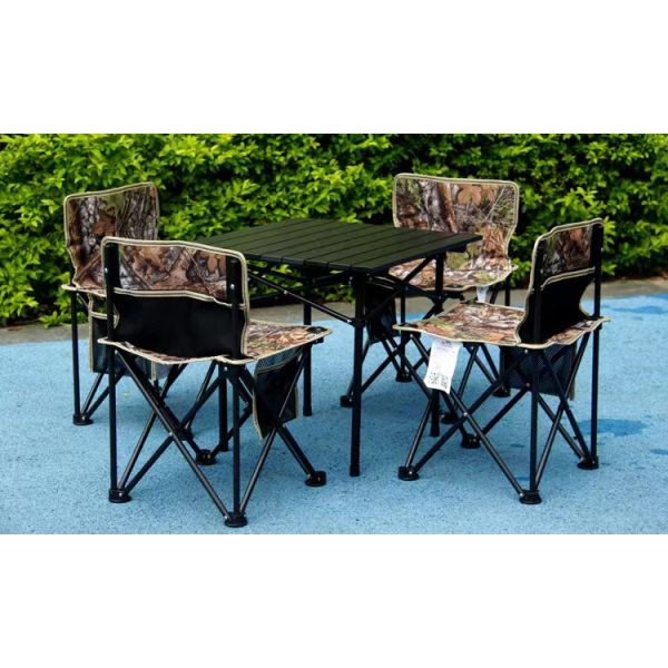 Portable Mountain Camping Picnic Table with Chairs Modern Design and Durable Material