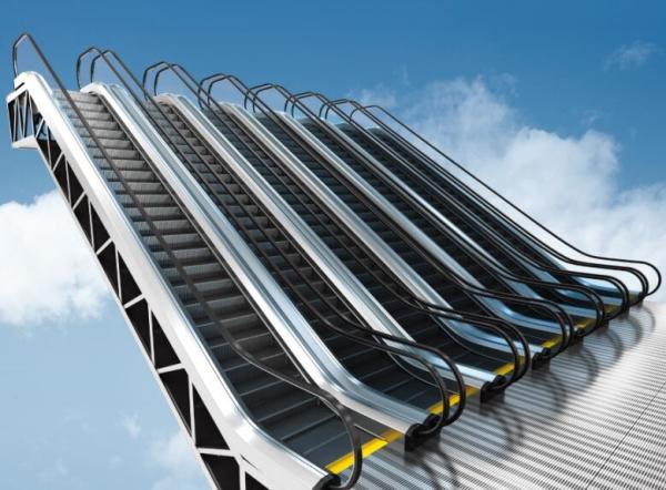 0.5m/S Shopping Mall Escalator 30 35 Degree Inclination Fuji Indoor Auto Escalator