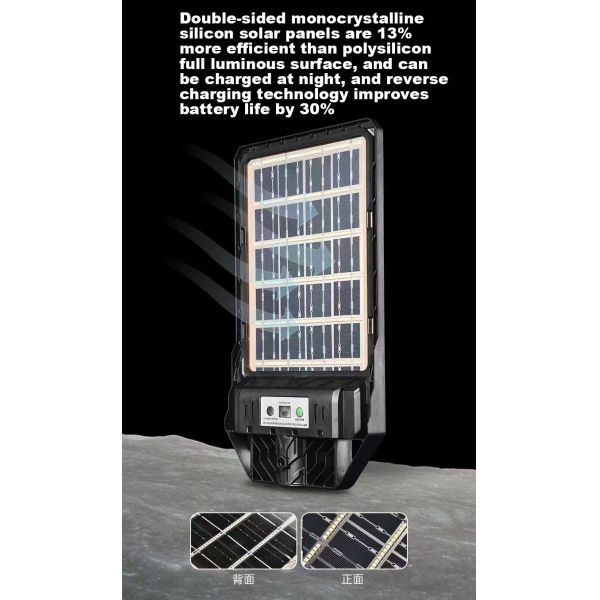 ABS Material Solar Motion Sensor Waterproof Security Yard IP68 All In One Led Street Light