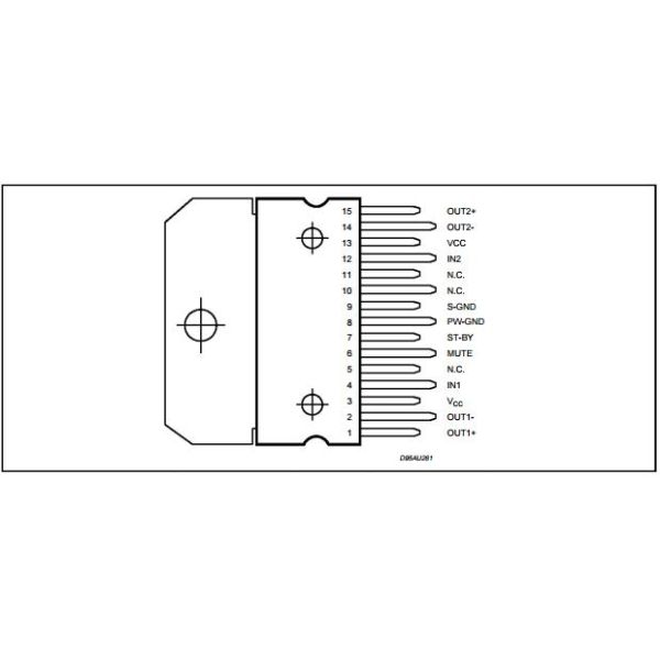 TDA7297 Integrated Circuit Chip new & original 15+15W DUAL BRIDGE AMPLIFIER