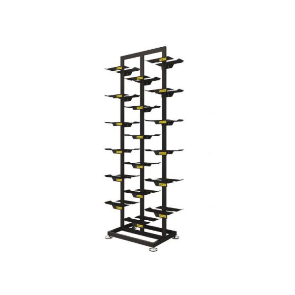 Metal Display Rack for Regular Size Shoes in Supermarkets and Stores Wheels Shoe Store