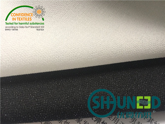 Double Dot Pa Coating Twill Weave Lining And Interlining Cloth Eco - Friendly